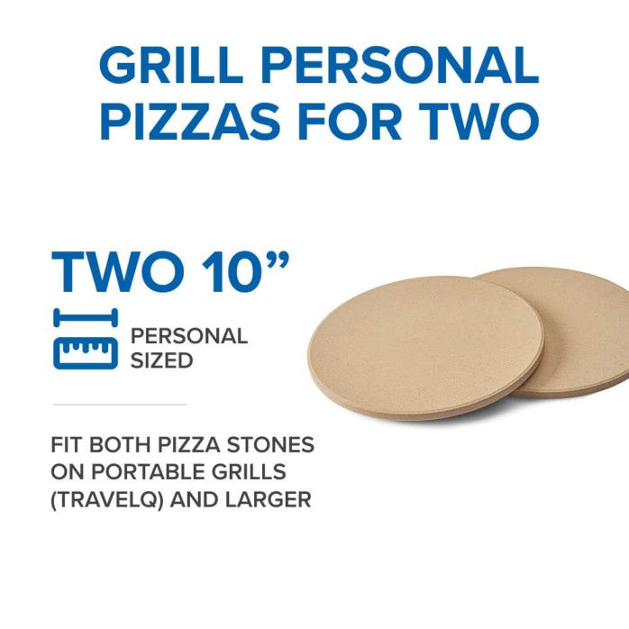 Napoleon 10 Inch Personal Sized Pizza/Baking Stone Set