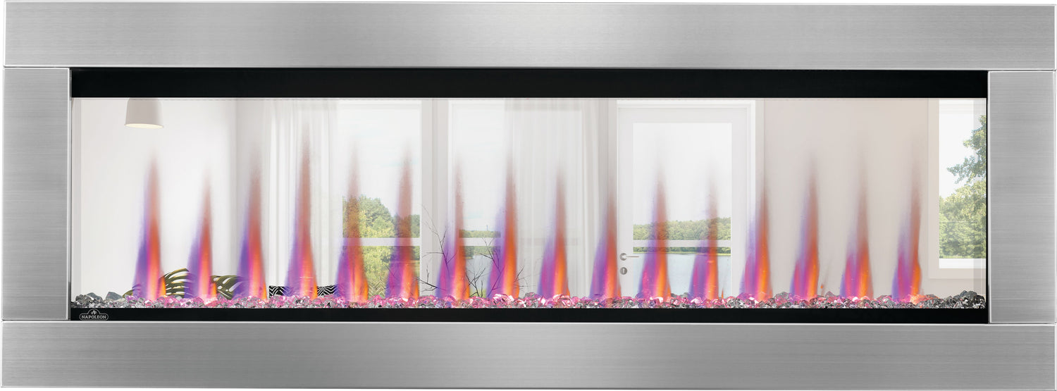 Napoleon CLEARion™ Elite See-Through Electric Fireplace – Dual Room Comfort, Total Control