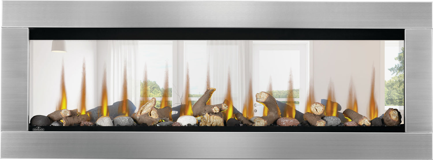 Napoleon CLEARion™ Elite See-Through Electric Fireplace – Dual Room Comfort, Total Control