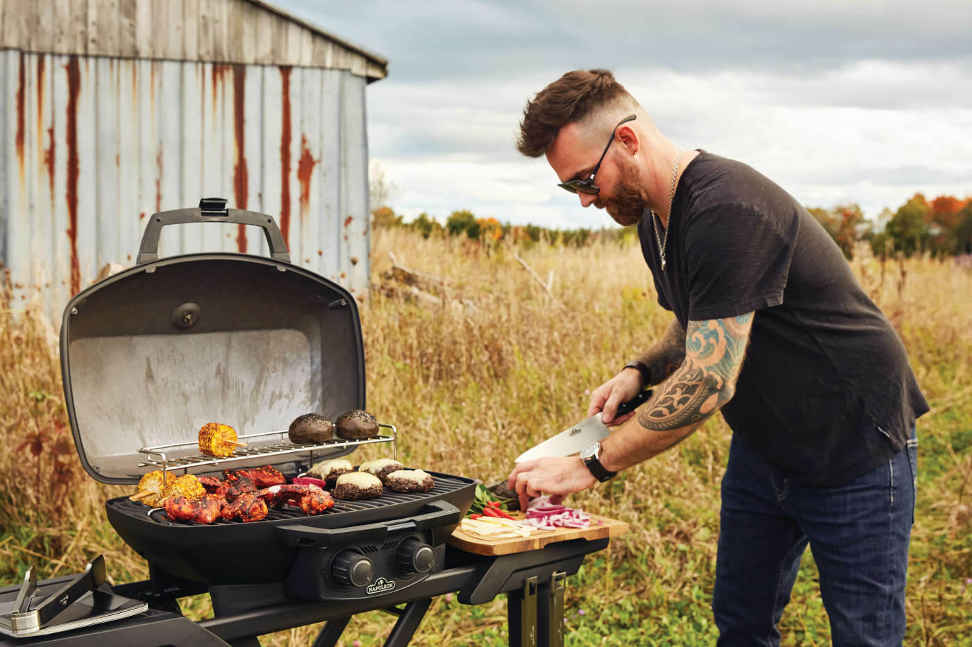 Napoleon Phantom TravelQ® PRO 285 with Scissor Cart , Propane