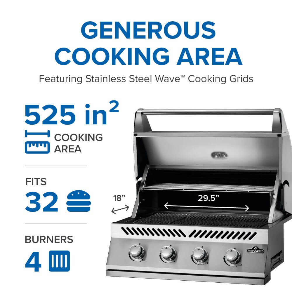 Napoleon Built-In 500 Series 32-inch Gas Grill (NATURAL GAS)