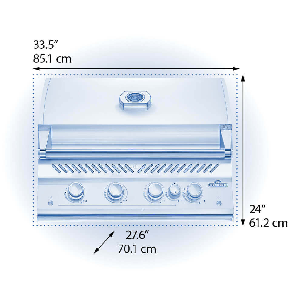 Napoleon Built-In 700 Series 32-inch Gas Grill with Rear Infrared Burner (NATURAL GAS)