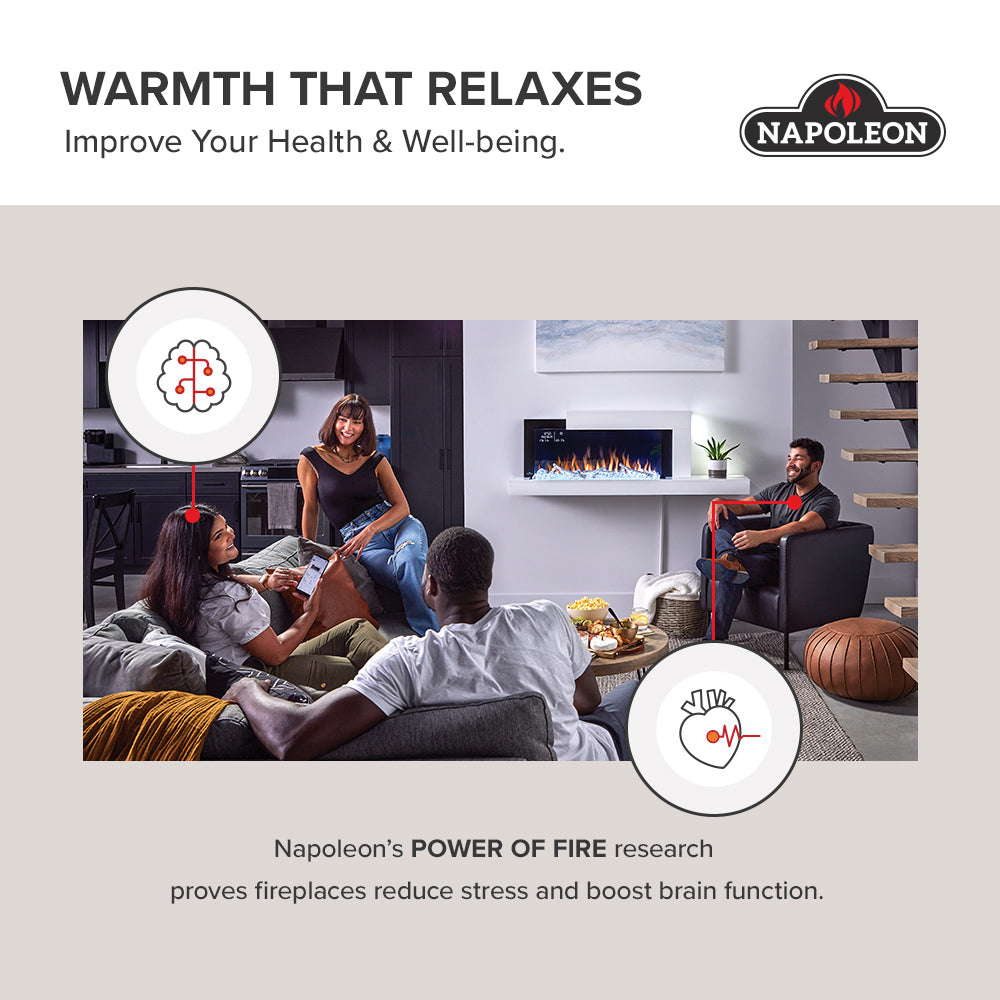Napoleon Entice™ Electric Fireplace – Wall Mounted or Recessed Luxury
