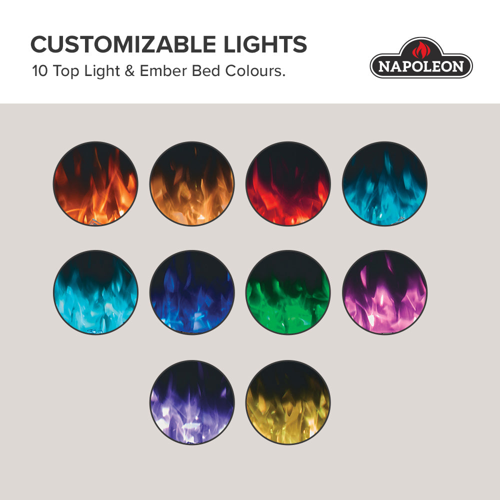 Napoleon Entice™ Electric Fireplace – Wall Mounted or Recessed Luxury